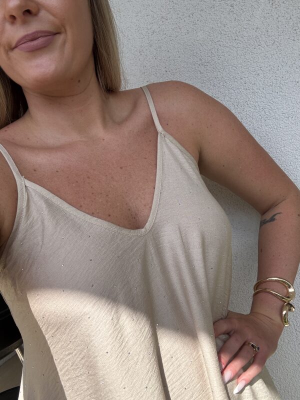 Sukienka CRISTAL BEIGE - obrazek 2